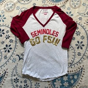 Pink Florida State Seminole tee